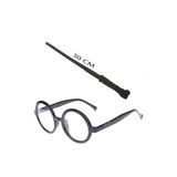 samur parti parti aksesuar & kostüm Harry Potter Asası 30 Cm Ve Siyah Çerçeveli Harry Potter Gözlüğü Seti