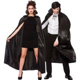 Samur Siyah Cadılar Bayramı Yakalı Dracula Yetişkin Pelerin