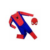Samur Spiderman Kostümü Çocuk - Maskeli Örümcek Adam Kostümü