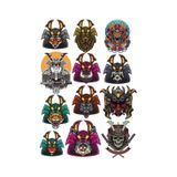 Samurai Sticker Set-5 12 Parça Telefon, Tablet, Defter, Laptop Sticker