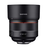 Samyang 85mm F1.4 Otomatik Odaklama Tam Çerçeve Hava Mühürlü Yüksek Hızlı Telefoto Lens Nikon F Dağı, bir boyut