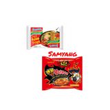SAMYANG Buldak 2x Spicy HOT chicken140g + Indomie Fried Noodles Soya Soslu 80g