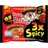 Samyang Buldak 3 Kat Acılı Hazır Noodle 140 g – Ekstra Baharatlı Kore Eriştesi, Yoğun Acı Sevenlere Özel - 100 gr