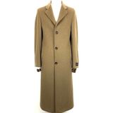 Şan 1080 Model Erkek Camel Ceket Yaka Uzun Palto - 48