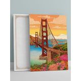 San Francisco Golden Gate Kanvas Tablo, İkonik Köprü Manzarası Duvar Sanatı