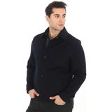 Şan Giyim 4754 Lacivert Bebe Yaka Kapitone Detaylı Fermuarlı Erkek Mont
