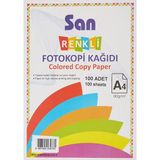 San Takatuka San Renkli A4 Fotokopi Kağıdı 100'LÜ 80GR