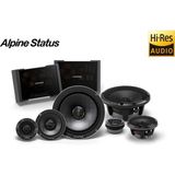 Şanal Alpine HDZ-653 Alpine Status Hi-Res 6-1/2" (16,5 Cm) 3 Yollu Komponent Hoparlör Seti - Ahşap
