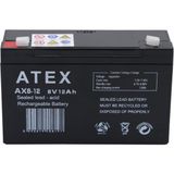 Şanal Atex Ax6-12 6V Volt - 12AH Amper Bakımsız Kuru Akü