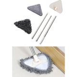 Şanal Buffer® Teleskopik Saplı 150 cm Üçgen Mop Cam Duvar Tavan Fayans Parke Temizleyici Mop