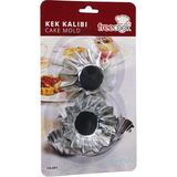 Şanal Chermik Freecook CK-KR-001-002 (6pcs) Orta Boy Metal Kek KAPSÜLÜ*100 - 0,25 kg