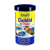 Şanal Cichlid Xl Flakes - Büyük Çiklitler ve Diğer Büyük Süs Balıkları Için Büyük Pul Şeklinde Balık Yemi, 10 L Kova - Ahşap - Bej - Siyah