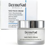 Şanal Dermonad Nad-Containing Face Cream Anti Aging, Repairing Skin Blemishes, Moisturizing Resveratrol, Collagen, Niacinamide, Hyaluronic Acid, Nad+ - Adaçayı Yeşili