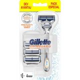 Şanal Gillette Skinguard Tıraş Makinesi Plus 4'lü Yedek Tıraş Bıçağı