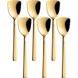 Şanal Gold Renk Paslanmaz Çelik Dondurma Kaşığı Seti, Çok Renkli, Titanyum Kaplama, 16 Cm, 6 Adet - 0 - 19 L
