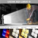 Şanal Güneş Enerjili Portatif LED Projektör, 200W Taşınabilir Sokak Aydınlatması
