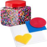 Şanal Ikea Pyssla Ütü Resmi, Takılabilir, 14.000 Resim Boncuğu, Plakalı, 4'lü Set - 0,1 lt - 1BW-Beyaz