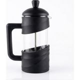 Şanal Kanji 350 ml Cam French Press – Isıya Dayanıklı Cam, Paslanmaz Çelik Filtreli, Siyah Renkli Kahve ve Bitki Çayı Demliği - 001-Renkli