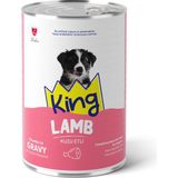 Şanal King Sos Içinde Et Parçacıklı Kuzu Etli Yavru Köpek Konserve Maması 400G - 0,35 L