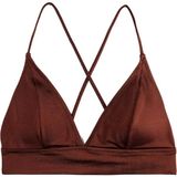 Şanal Koton Arkası Çapraz Askılı Bağlama Detaylı Bralet Bikini Üst - 0 - Gold - 0 - 1 Yaş