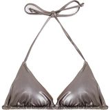Şanal Koton Ince Askılı Parlak Üçgen Bikini Üstü - 0 - Gold - 0 - 1 Yaş