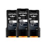 Şanal L’oréal Paris 3'lü Men Expert Total Clean 5'i 1 Arada Kömürlü Duş Jeli (3 x 300 Ml)