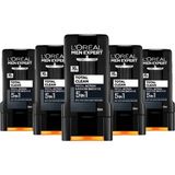 Şanal L’oréal Paris Men Expert 5'li Total Clean 5'i 1 Arada Kömürlü Duş Jeli (5 x 300 Ml)