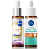 Şanal LUMINOUS630 Skin Glow Aydınlatıcı Serum 30ML ve Derma Skin Clear Karşıtı Serum, Niasinamid