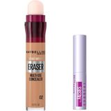 Şanal Maybelline New York Instant Anti Age Eraser Kapatıcı 02 Nude & Mini Tattoo Liner Gel Pencil Makyaj Seti - --