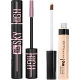 Şanal Maybelline New York Lash Sensational Sky High Cosmic Black Maskara + Fit Me Kapatıcı - 15 Fair 1 Paket - 001 Brown