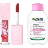 Şanal Maybelline New York Lifter Plump Dudak Parlatıcısı- 005 Peach Fever & Garnier Micellar Kusursuz Makyaj Temizleme Suyu (100 Ml)