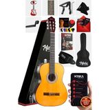 Şanal Midex CG-270M Doğal Renk Klasik Gitar 4/4 Yetişkin Boy Sap Ayarlı Full Set - 3 Renk Sunburst