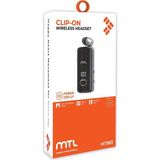 Şanal Mtl Makaralı Bluetooth Kulaklık Digital Göstergeli Çift Telefon Destekli MT983 Siyah ile Uyumlu
