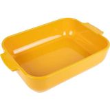 Şanal Peugeot - Seramik Dikdörtgen Fırın Kabı - 40 cm x 27,2 cm x 8,3 cm - Kapasite: 5,2 L - 10 Yıl Garanti - Safran Sarısı