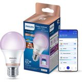 Şanal Philips Smart Lighting LED Ampul A60 E27 60W Eşdeğer Rgb - Google Home, Alexa, Homekit ve Matter Uyumlu - Amber