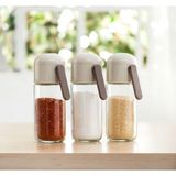 Şanal Pinmoo Easy Ayarlı Tuzluk-Biberlik- Baharatlık 250 Ml. Cam Bej