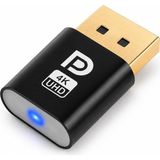 Şanal Primex PX-5261 Displayport 4K UHD Display Dummy Plug, Dp Sanal Monitör Adaptörü, Ekran Kartı Emülatörü, Headless Display Emulator, Bitcoin Mining ve Uzaktan Erişim Için - 1-Siyah