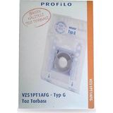Şanal Profilo Süpürge Toz Torbası Orjinal G Tipi 1 Pakette 5 Adet