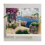 Şanal Sayılarla Boyama Tuval Seti Fırça Boya Dahil (Çıtalı) 40X50 cm - Mor Sümbül - 1