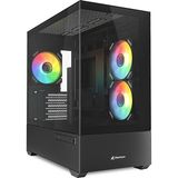 Şanal Sharkoon Kasa Mını Tower Psusuz 3xfan Mk6 Rgb Black - 130 W