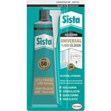 Şanal Sista Universal Silikon, Üstün Kalite %100 Şeffaf Silikon, Mutfak, Banyo ve Pencereler Için Hızlı Kuruyan Dolgu Macunu, Sararma ve Küflenme Yapmaz, 50 gr Tüp - 01-Mavi