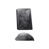 Şanal Siyah Kurukafa Iskambil Kağıdı Kaygan Plastik Su Geçirmez Oyun Kağıdı CIN500 - (DipCamo)Charcoal-White