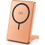 Sanal Ticaretiniz 10000 Mah Magsafe Uyumlu Kablosuz Stand Powerbank 15W Hızlı Şarj - Turuncu
