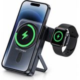 Sanal Ticaretiniz 3in1 Kablosuz Power Bank 13000 Mah Magsafe Uyumlu Telefon & Akıllı Saat Şarj Standı - Siyah