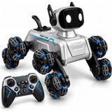Sanal Ticaretiniz Aı Akıllı Robot Köpek - 360° Hareketli - Uzaktan Kumanda - Gümüş