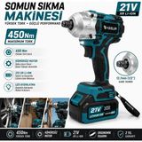 Sanal Ticaretiniz Assur Plus 21V Darbeli Kömürsüz Kırıcı Delici Hilti & Taşlama & Matkap & Somun Sıkma Sökme 4'lü Set