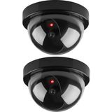 Sanal Trend 2 Adet Kablosuz Fake Dome Caydırıcı Işıklı Ledli Yalancı Kamera Güvenlik Kamerası 360° Derece