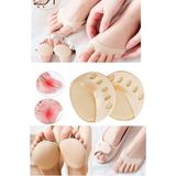 Sanal Trend Krem Renk 5 Parmağa Geçen Parmak Altı Koruyucu Ayak Altı Desteği Kumaş Koruyucu Ped 1 Çift - Standart