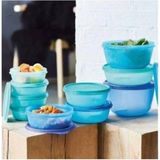 Şanal Tupperware 10'lu Şeker Set (Sıkı Kapak)(Şeker Kaplar 4'lü-Üç Şekerpare - Mucize Şekerler) - Abanoz