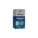 SanalAMCA Store Edis Pharma Noiva Magnezyum Complex, 60 Kapsül, Magnezyum Bisglisinat Taurat Malat Sitrat ve B6 Vit - Seçenek